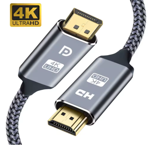 DisplayPort to HDMI Compatible Cable 4K 30Hz DP to HD Adapter Display Port