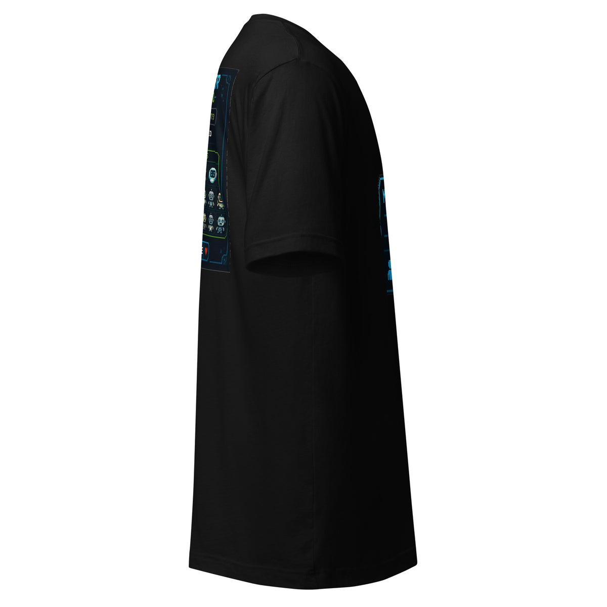 Multiplayer Mode Enabled AI t-shirt, black, right side view