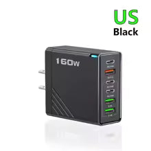 160W Multi Ports USB Charger Type C Fast Charging