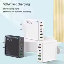 160W Multi Ports USB Charger Type C Fast Charging