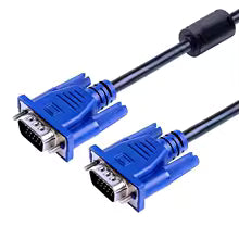 1.5m VGA Cable Cable Male To Male High Definition Computer Projector Monitor Video Data Cable With Magnetic Ring