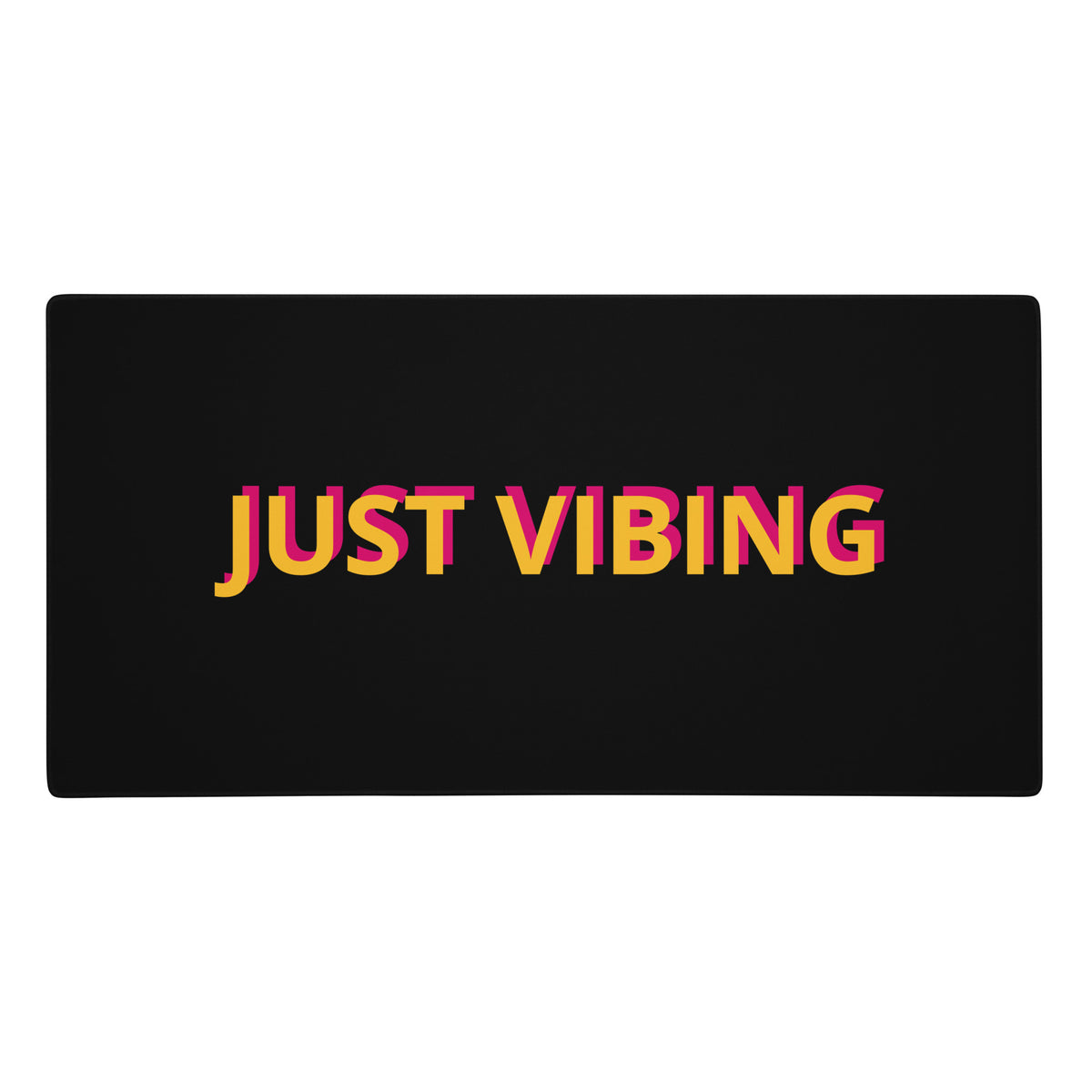"Just Vibing" vibecoding extended gaming desk mat, 36x18 in