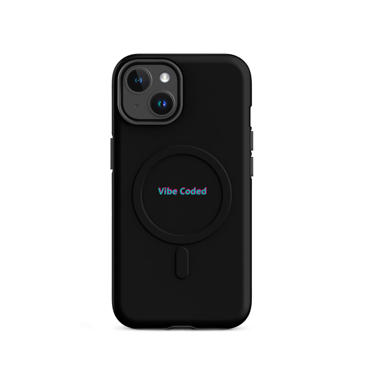'Vibe Coded' funny AI developer MagSafe tough phone case, iPhone 14