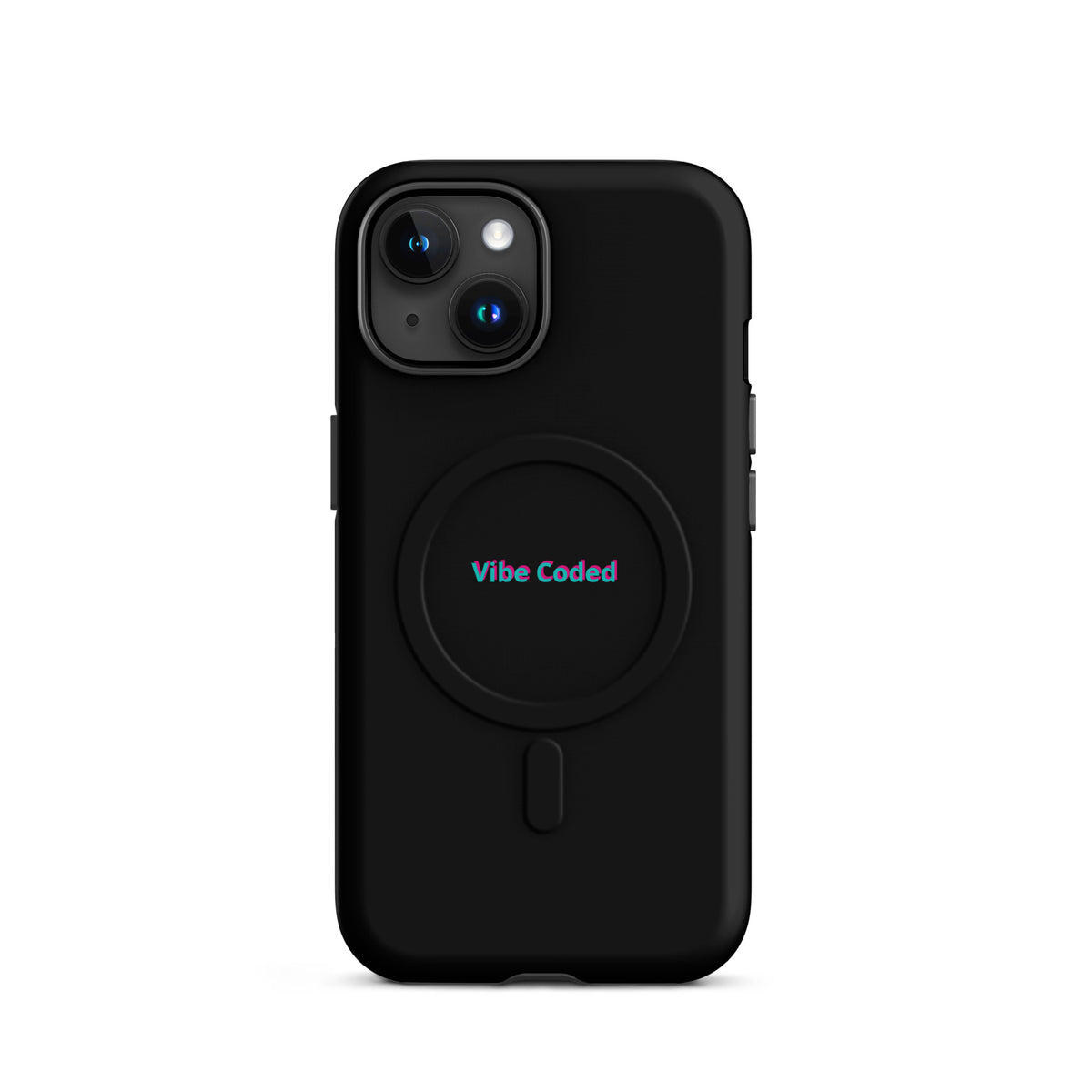 'Vibe Coded' funny AI developer MagSafe tough phone case, iPhone 15