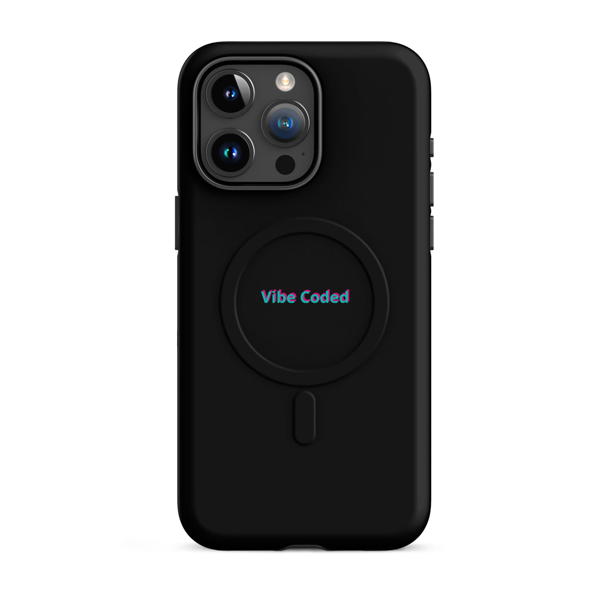 'Vibe Coded' funny AI developer MagSafe tough phone case, iPhone 15 Pro Max