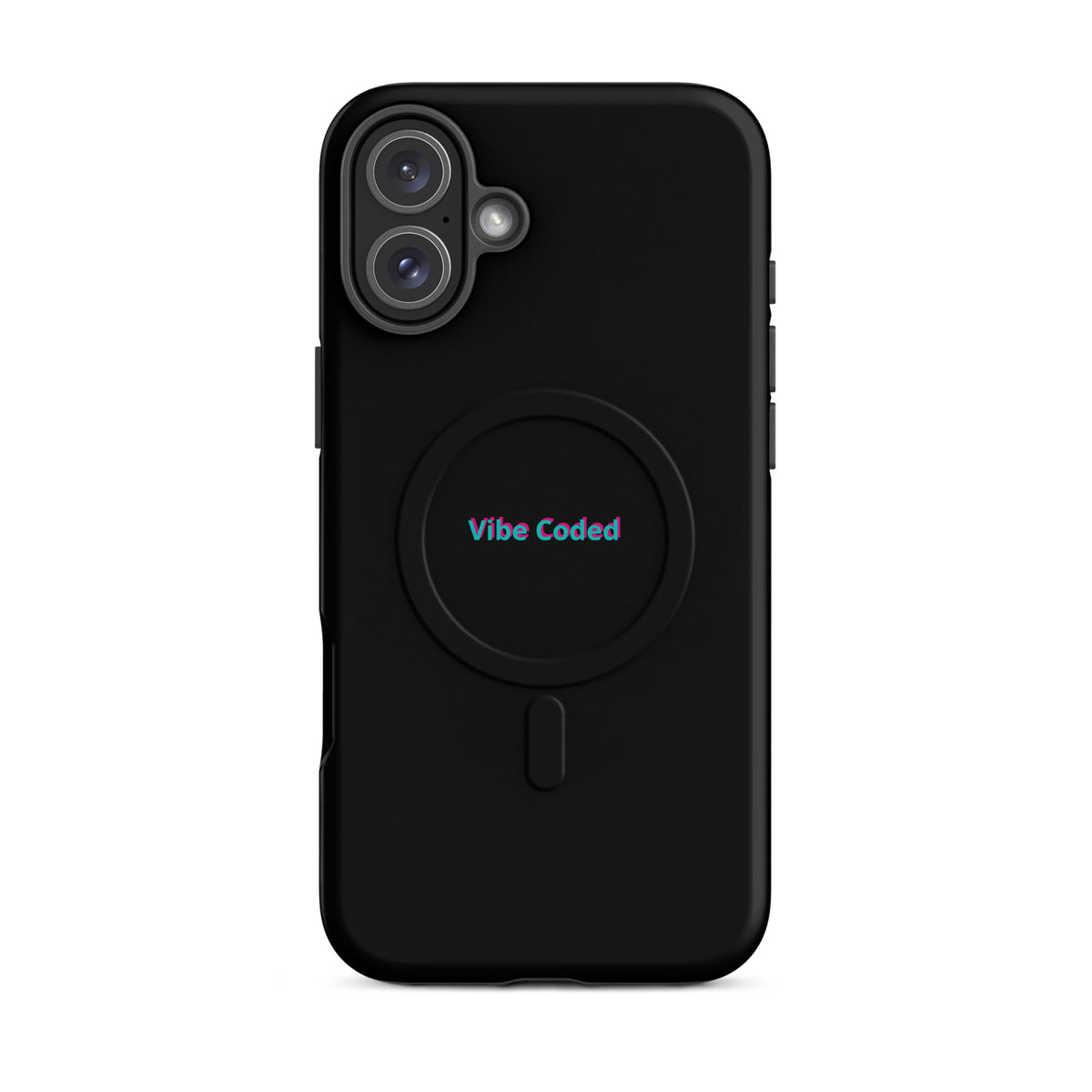 'Vibe Coded' funny AI developer MagSafe tough phone case, iPhone 16 Plus