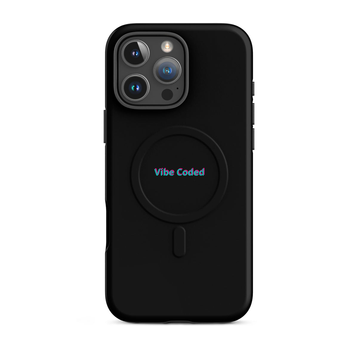 'Vibe Coded' funny AI developer MagSafe tough phone case, iPhone 16 Pro Max