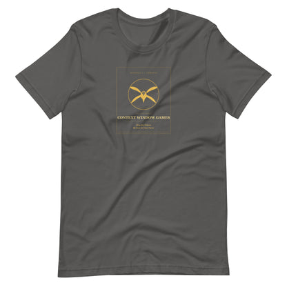 Ai Games Unisex t-shirt funny AI meme tee, Asphalt, front view