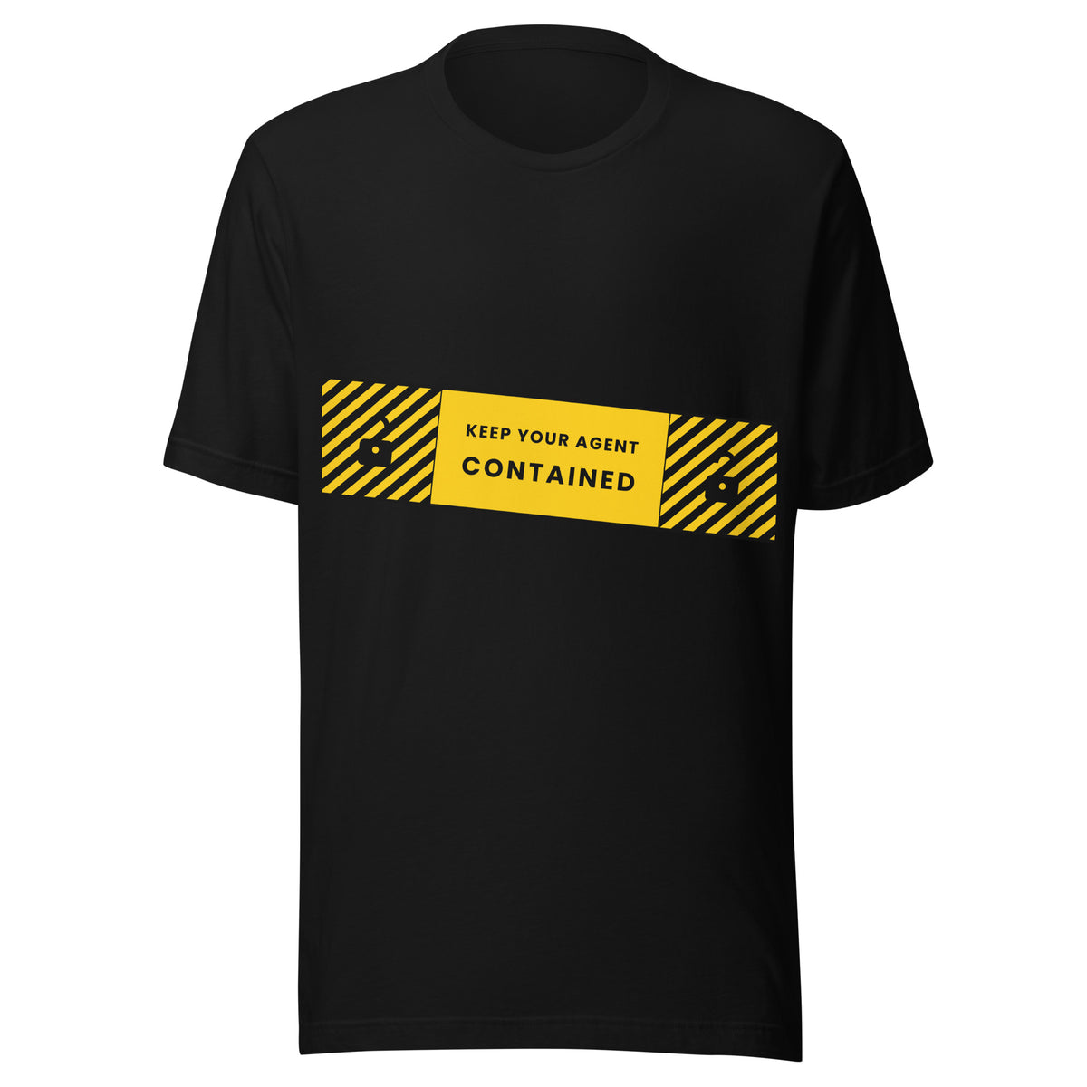 "Keep Your Agent Contained" funny AI-agent unisex t-shirt