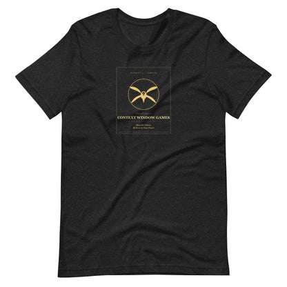 Ai Games Unisex t-shirt funny AI meme tee, Black Heather, front view