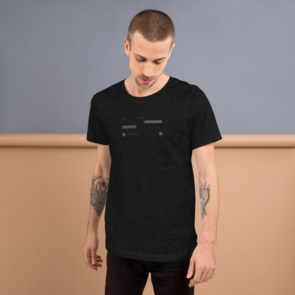 Ai Rate Limit Reached Unisex t-shirt funny AI tee for developers, Black Heather, front view