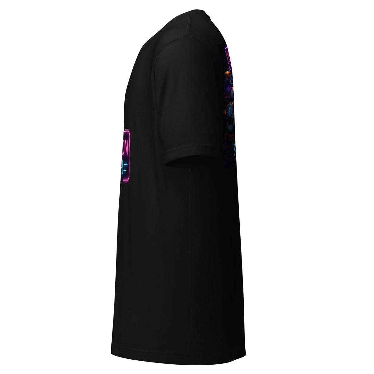 Three Agents Walk Into a Shared Session AI t-shirt, black, left side view