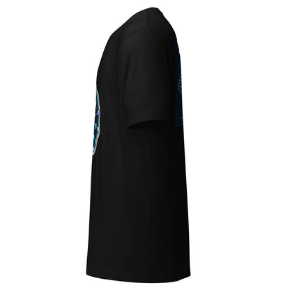 Swarm Intelligence AI t-shirt, black, left side view