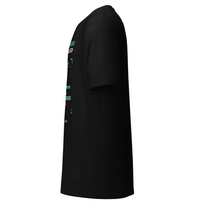 Player 2 Has Joined AI t-shirt, black, left side view
