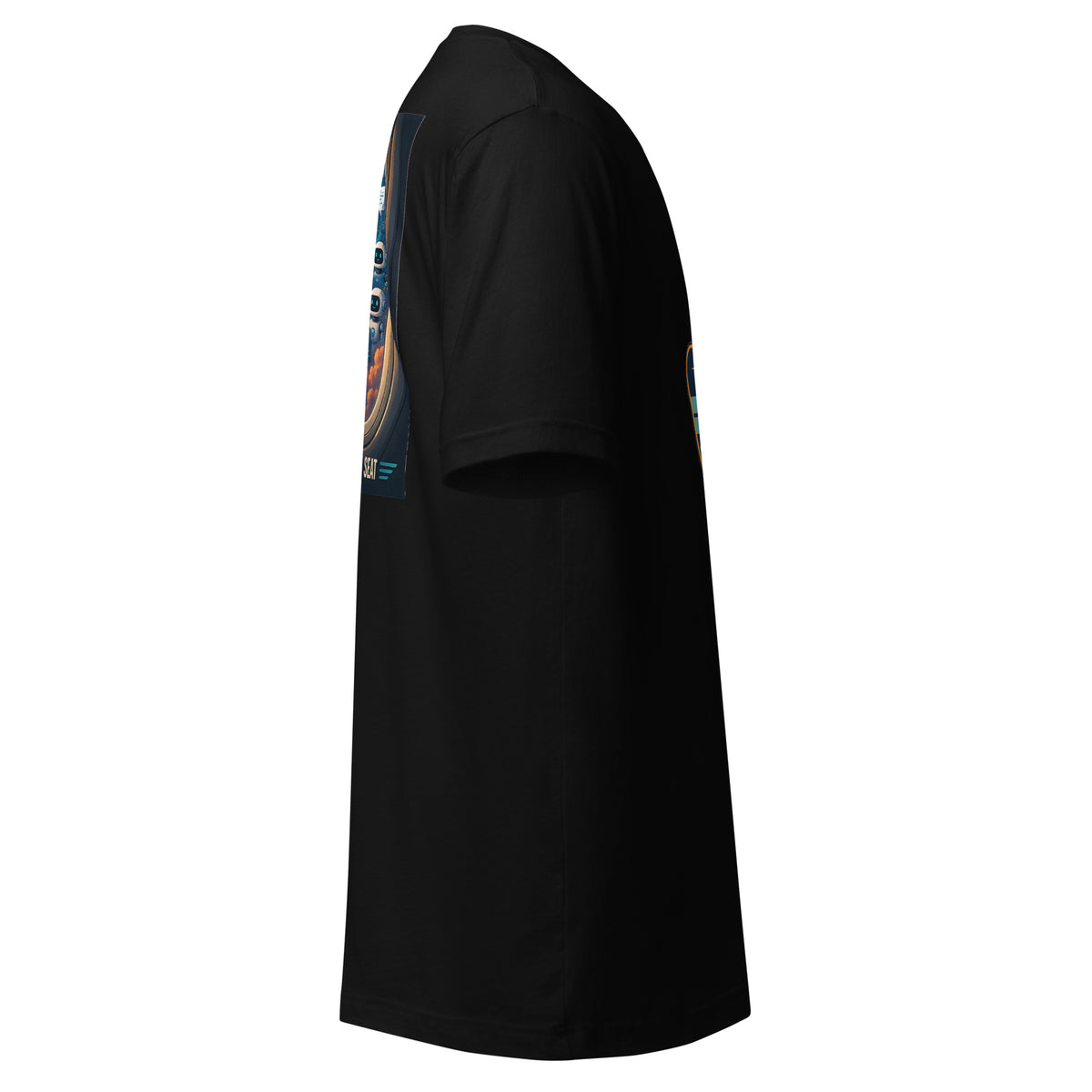 I Prefer a Context Window Seat AI t-shirt, black, right side view