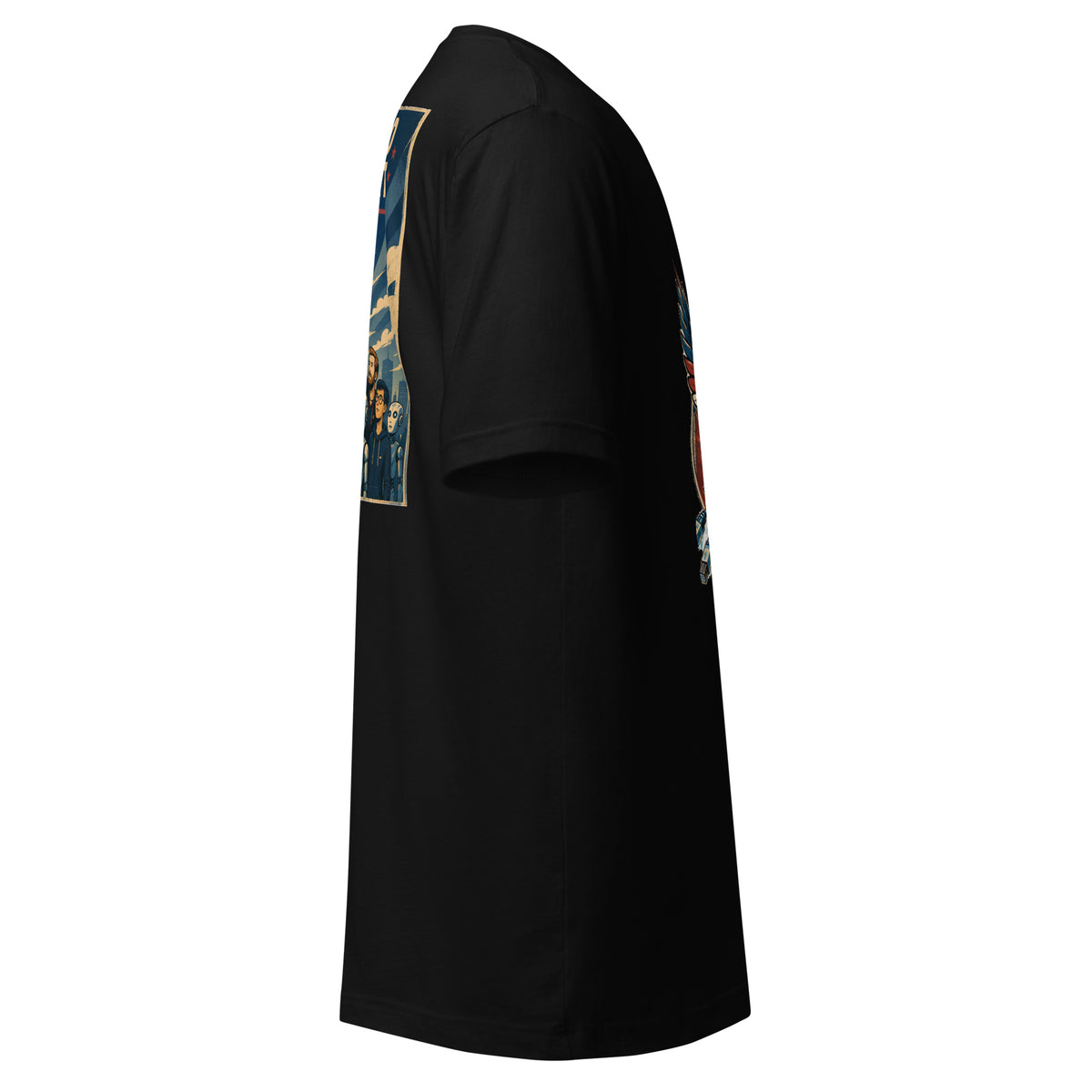 Shared Context for All AI t-shirt, black, right side view