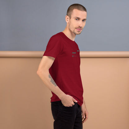Ai Rate Limit Reached Unisex t-shirt funny AI tee for developers, Cardinal, right side view