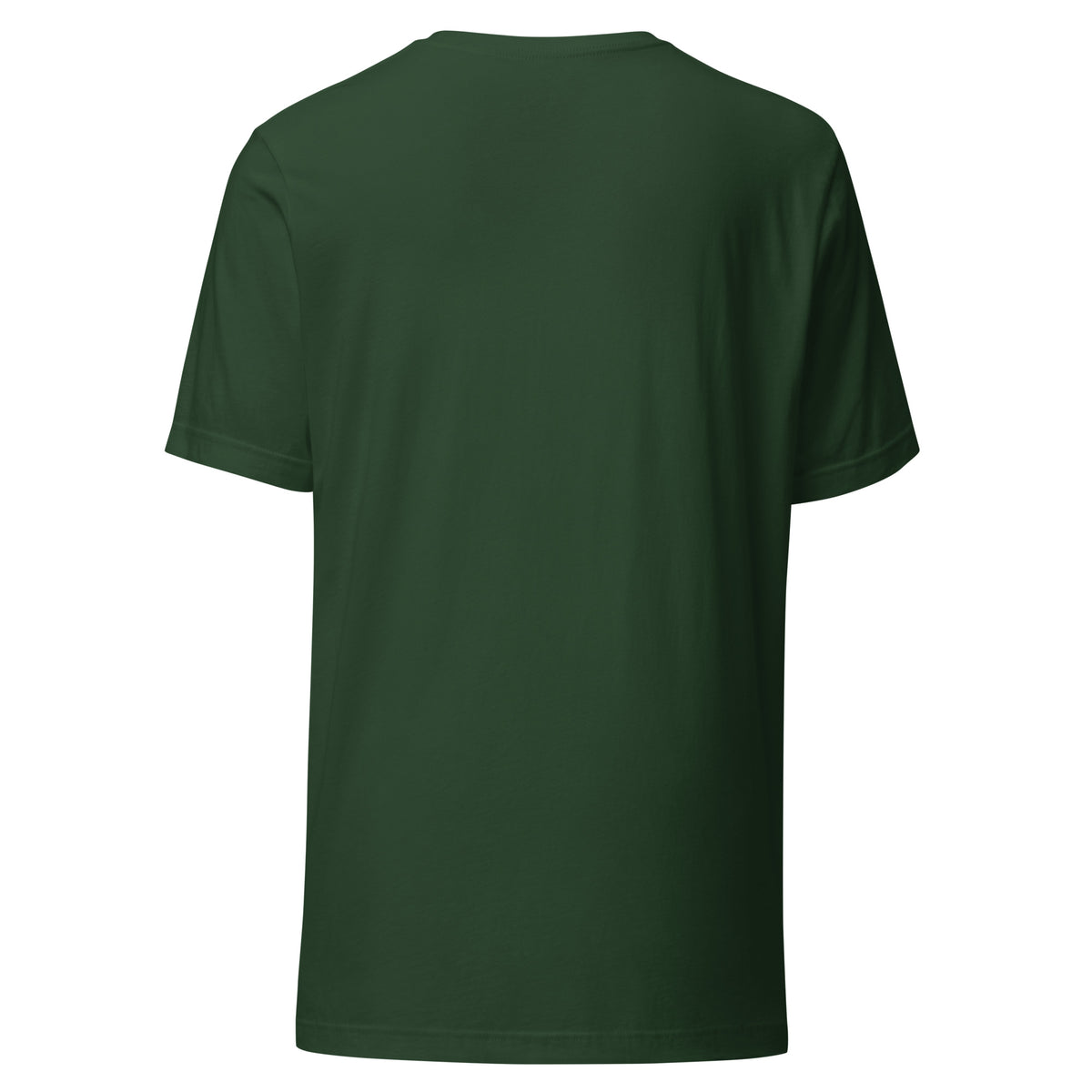 12 Days of Agents varsity Christmas AI t-shirt, forest green, back view