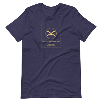 Ai Games Unisex t-shirt funny AI meme tee, Heather Midnight Navy, front view