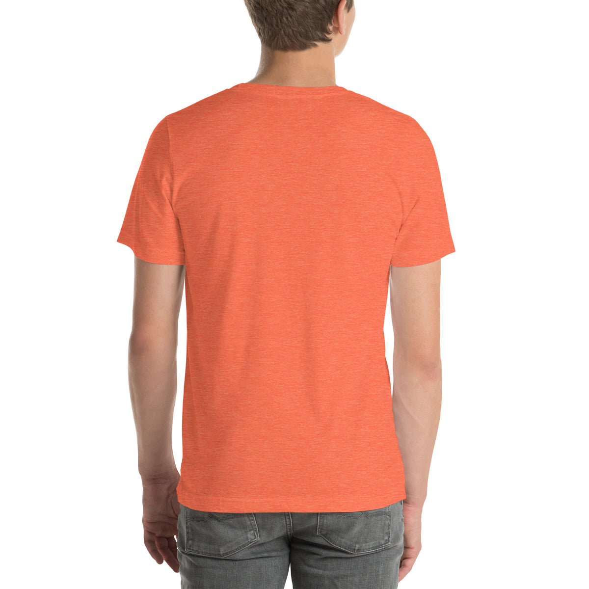 Ai Isn't Replacing Me Unisex t-shirt funny AI anxiety tee, Heather Orange, plain back, no print