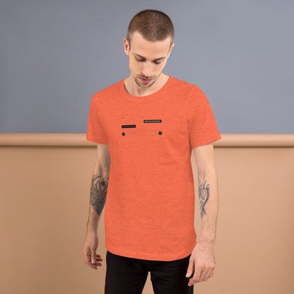Ai Rate Limit Reached Unisex t-shirt funny AI tee for developers, Heather Orange, front view