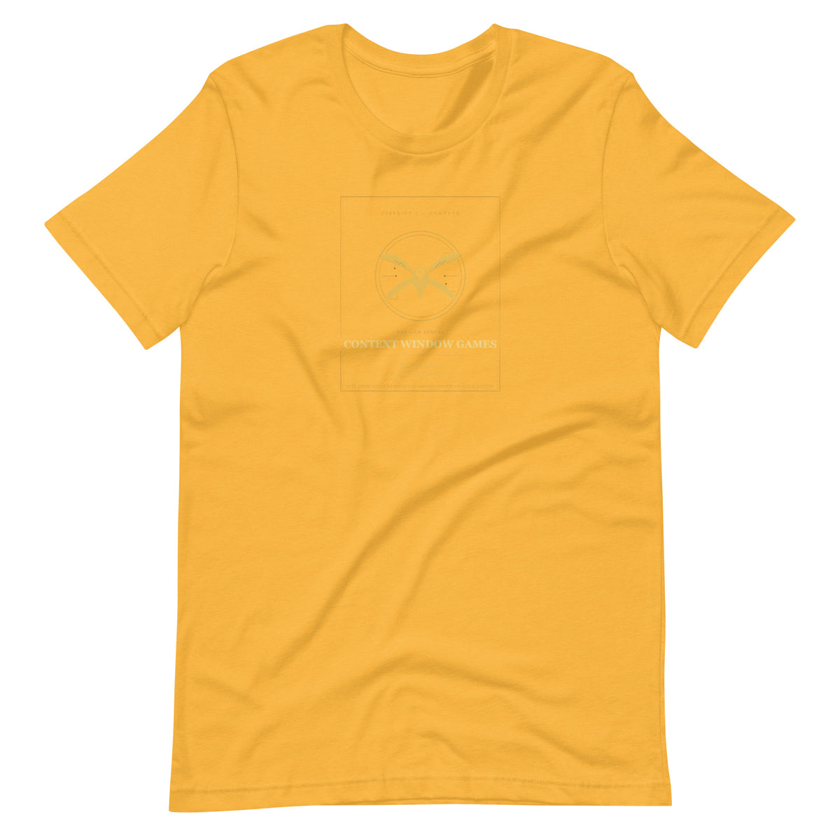 Ai Games Unisex t-shirt funny AI meme tee, Heather Yellow Gold, front view