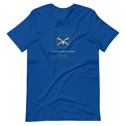 Ai Games Unisex t-shirt funny AI meme tee, True Royal, front view