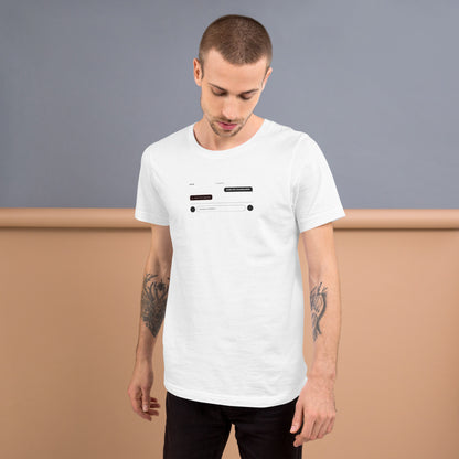 Ai Rate Limit Reached Unisex t-shirt funny AI tee for developers, White, front view