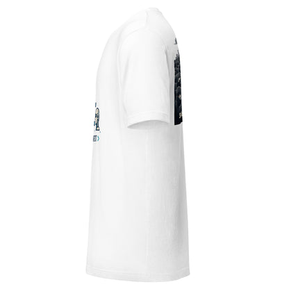Shared Context > Shared Office AI t-shirt, white, left side view