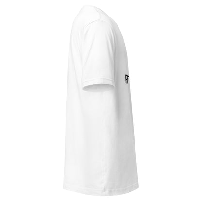 "Pr*mpt You" funny AI t-shirt in white, right side view
