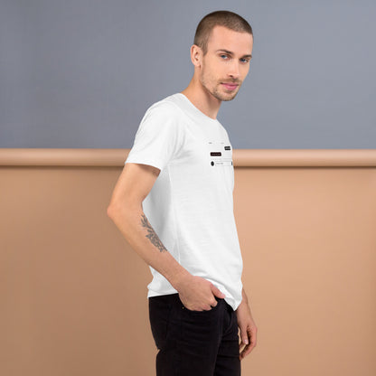 Ai Rate Limit Reached Unisex t-shirt funny AI tee for developers, White, right side view